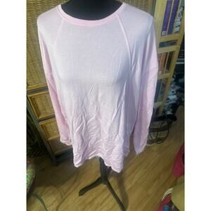 Cozy pink raglan sleeve Zella women's athleisure tunic extra large